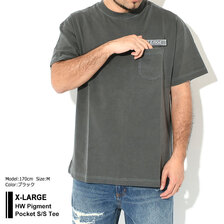 X-LARGE HW Pigment Pocket S/S Tee 101222011035画像