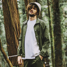 NO ID. BLACK シンセティックレザーBIGコーチジャケット 452006-355B画像