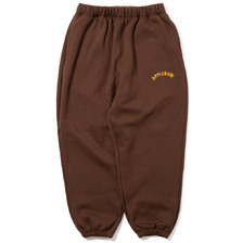 APPLEBUM Logo Oversize Sweat Pants BROWN画像