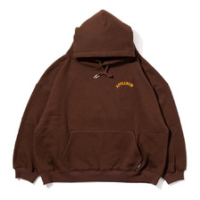 APPLEBUM Logo Oversize Sweat Parka BROWN画像