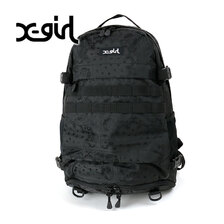 X-girl MILLS LOGO ADVENTURE BACKPACK 105215053001画像