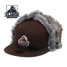 X-LARGE NEWERA 59FIFTY DOGEAR CAP BROWN 101224051012画像