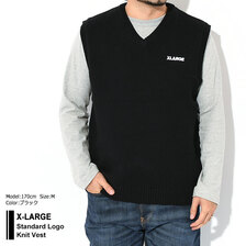 X-LARGE Standard Logo Knit Vest 101223015001画像