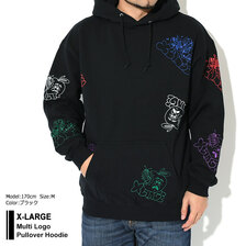 X-LARGE Multi Logo Pullover Hoodie 101223012005画像
