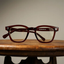 GLAD HAND &times; 丹羽雅彦 FAMILY CREST WELLINGTON - GLASSES -BROWN-画像