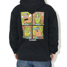 TOY MACHINE &times; TM Paint Toy Machine Family Sweat Pullover Hoodie TTMFCSW1画像
