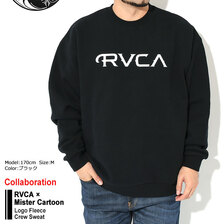 RVCA &times; Mister Cartoon Logo Fleece Crew Sweat BC042-150画像