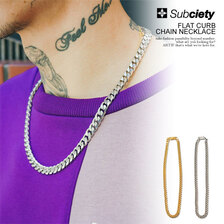 Subciety FLAT CURB CHAIN NECKLACE 103-94879画像