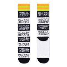 Happy Socks Happy Stripe Crew WHITE画像