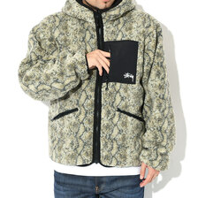 STUSSY Snake Jacquard Sherpa Reversible JKT 118504画像