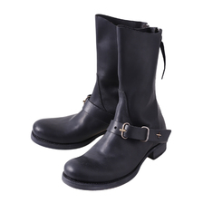 m.a+ goodyear tall buckle back zipper boots S1C3Z-VA15画像