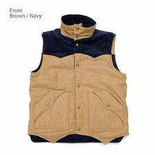 Mister Freedom x Sugar Cane - HOOPER - DENIM x CORDUROY - SONNY - PUFFER VEST SC15200画像