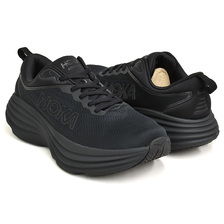 HOKA ONE ONE BONDI 8 WIDE BLACK / BLACK 1127953-BBLC画像