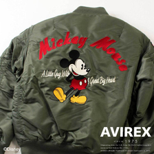 AVIREX × Disney FLIGHT JACKET画像