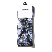 atmos TIE DYE PAISLEY SOCKS BLACK ATM-PA-S017-BLK画像
