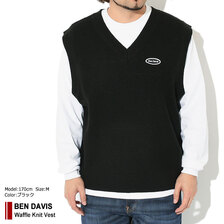 BEN DAVIS Waffle Knit Vest I-23380026画像