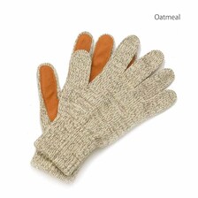 BRONER knit x Deerskin Leather Glove GW22-NBK画像