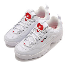 FILA DISRUPTOR 2 HEART WHITE/FILA RED/PINK UFW22115-125画像