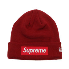 Supreme &times; NEW ERA 22AW Box Logo Beanie BURGUNDY画像