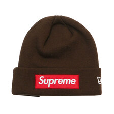 Supreme &times; NEW ERA 22AW Box Logo Beanie BROWN画像
