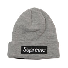 Supreme &times; NEW ERA 22AW Box Logo Beanie HEATHER GRAY画像