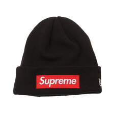 Supreme &times; NEW ERA 22AW Box Logo Beanie BLACK画像