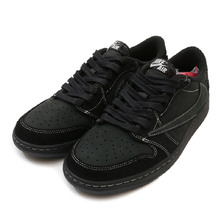 NIKE TRAVIS SCOTT AIR JORDAN 1 LOW OG SP BLACK/PHANTOM-BLACK DM7866-001画像
