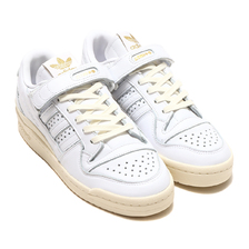 adidas FORUM 84 atmos "GOLD STAR" FOOTWEAR WHITE/FOOTWEAR WHITE/CREAM WHITE H06345画像