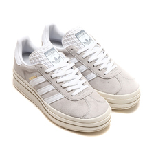 adidas GAZELLEBOLD W GRAY TWO/FOOTWEAR WHITE/CORE WHITE HQ6893画像