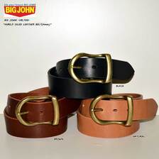 BIG JOHN HIMEJI OILED LEATHER BELT (4mm厚) VBLT05画像