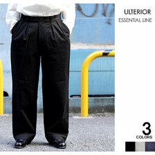 ULTERIOR WASHED BIZEN GABARDINE TUCKED PANTS EUPT42-GA067画像