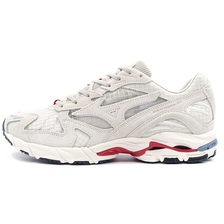 MIZUNO WAVE RIDER 10 LIGHT GREY/LIGHT GREY/RED D1GD222301画像