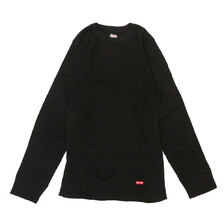 Supreme &times; Hanes 22AW Thermal Crew (1 Pack) BLACK画像