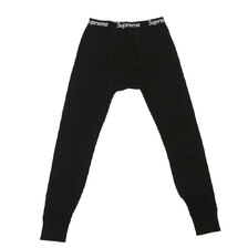 Supreme &times; Hanes 22AW Thermal Pant (1 Pack) BLACK画像