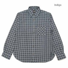 衣櫻 9oz デニムジャガード素材 長袖レギュラーシャツ SA1531画像