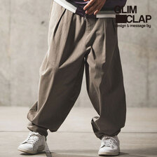 GLIMCLAP Cotton color dungaree balloon silhouette pants 14-008-GLS-CD画像