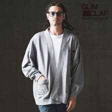 GLIMCLAP Used processing minimal cardigan sweatshirts 14-014-GLS-CD画像