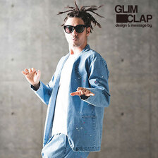 GLIMCLAP Painting used processing minimal detail denim jacket 14-004-GLS-CD画像
