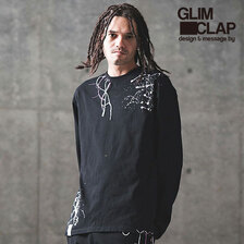 GLIMCLAP Remake-like design long-sleeve T-shirt 14-011-GLS-CD画像