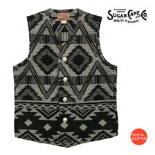 SUGAR CANE NATIVE AMERICAN WOOL BLANKET VEST SC15224画像