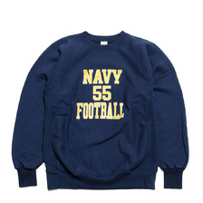 Buzz Rickson's HORIZONTAL KNITTING SWEAT SHIRTS &ldquo;NAVY FOOTBALL&rdquo; BR69140画像
