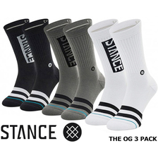 STANCE OG 3PACK WHITE BLACK GRAY A556C20OG3-BLW画像
