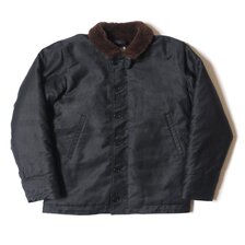 WAREHOUSE Lot 2181 N-1 WINTER JACKET(BLUE JUNGLE CLOTH) NAVY BLUE (NXss-23181) プリント無画像