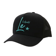 YOSHINORI KOTAKE DESIGN &times; le coq sportif GOLF MESH CAP BLACKxGREEN画像