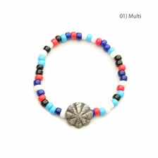 Button Works Mercury Dime Beads Bracelet Concho BW-0063画像
