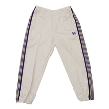 NEEDLES 23SS Zipped Track Pant Poly Smooth ICE WHITE画像