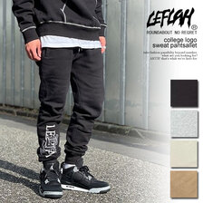 LEFLAH college logo col. sweat pants LEF22AW-CLSWPT画像