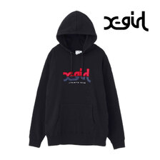 X-girl ATHLETIC LOGO SWEAT HOODIE 105231012008画像