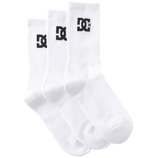 DC SHOES SPP DC CREW SOCKS 3PACK WHITE DSO231239-WBB0画像