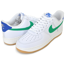 NIKE WMNS AIR FORCE 1 07 white/stadium green-game royal DD8959-110画像